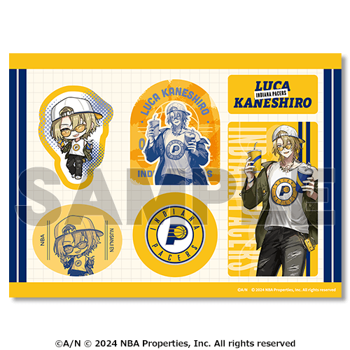 ステッカーシート【ルカ・カネシロ（Indiana Pacers）】